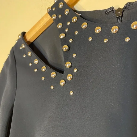 A.L.C Black Dress with metal button Details - Picture 11 of 15